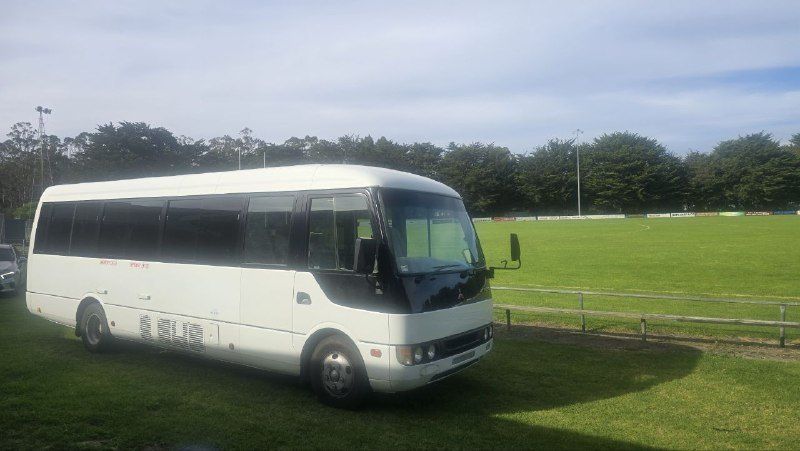 The Eagles Express beside the Hatherleigh oval