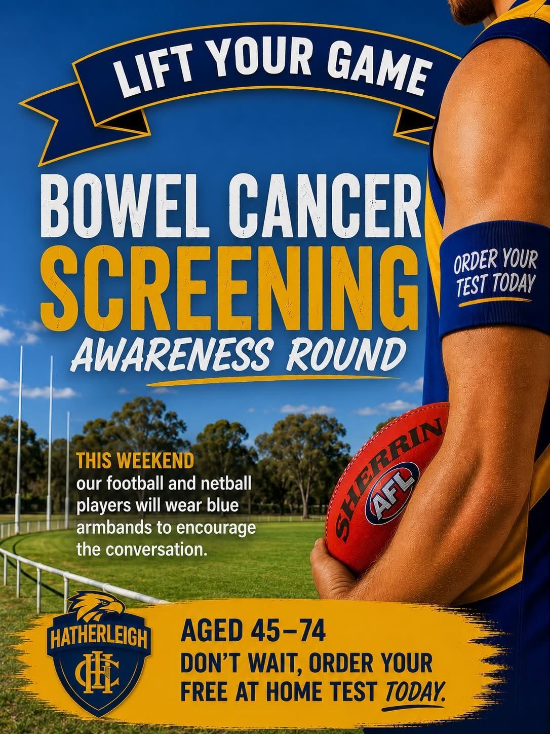 Lift Your Game — Bowel Cancer Screening