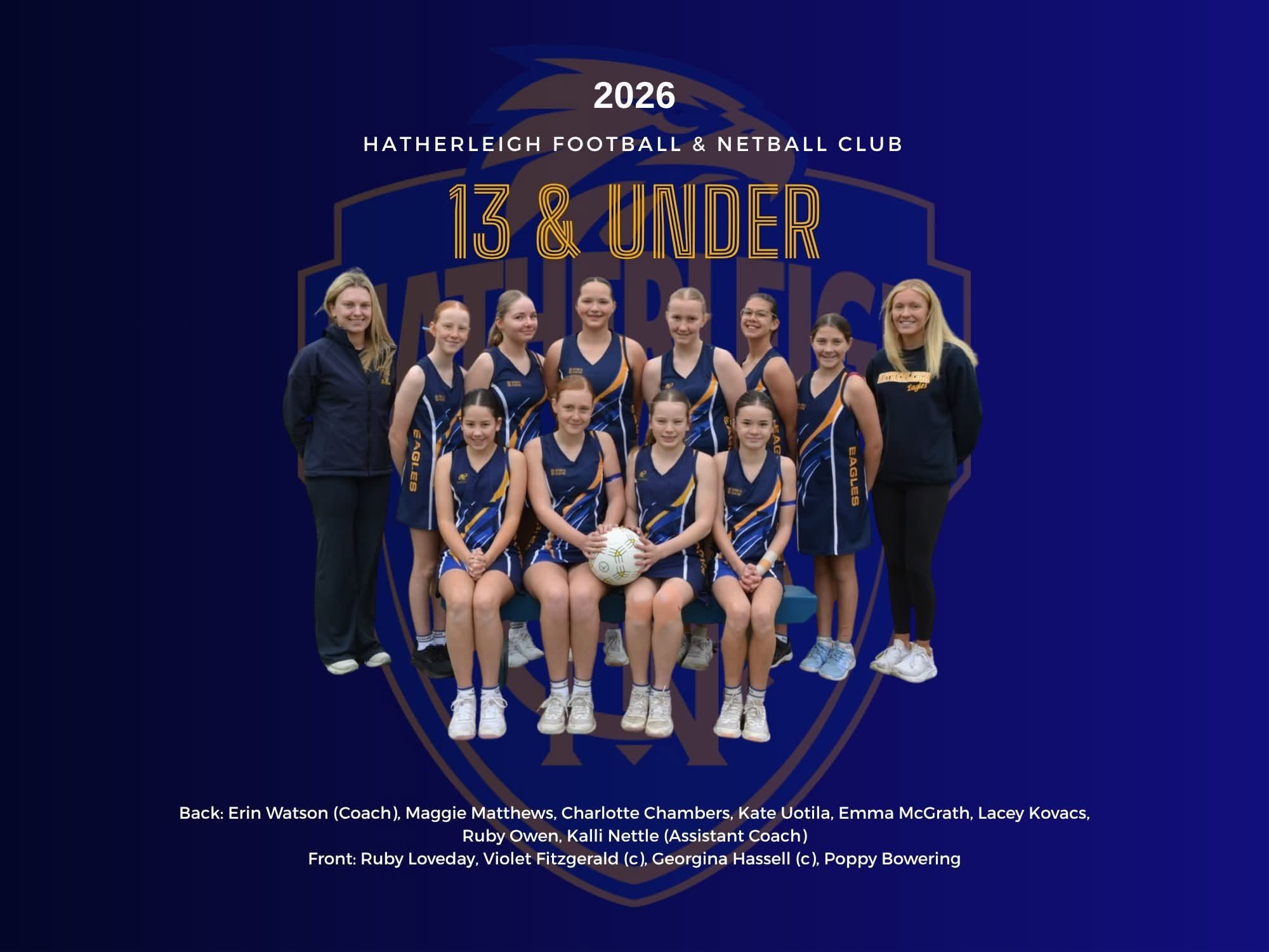 U13 Netball team photo