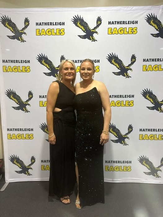 Sally Bateman and Amy Haines at presentation night